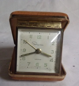 Vintage Ingraham folding Travel Alarm Clock Case - Wind up for parts or repai - Picture 1 of 3