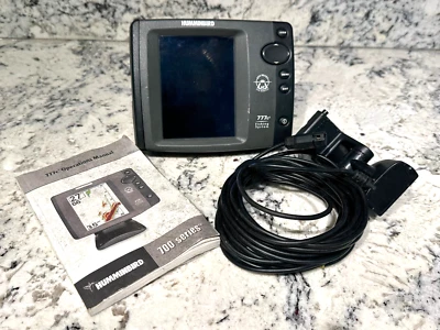 HUMMINBIRD 777c2 Dual Beam Color GPS Capable w/ XNT 9 20 T Transducer UNTESTED - Image 1 of 4