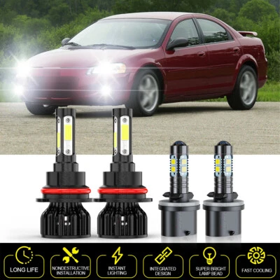 Faros antiniebla LED altos/bajos para Dodge Stratus SE sedán 4 puertas 2001-2005 Foto 1 de 4