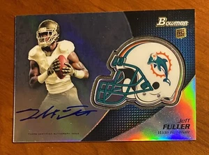 2012 Bowman Football Chrome Rookie Auotgraph Auto JEFF FULLER Dolphins - Picture 1 of 2