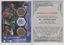2007 Topps Stadium Club Full Court Press Relics Dual /199 Al Jefferson #FCPDR-AJ