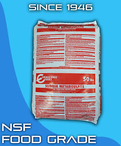 Sodium Metabisulfite 5 lb Food Grade NSF Photograde Sterilant