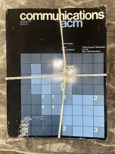 Communications of the ACM 1982 Full Year Volume 25 Number 1-12 Vintage Computer - Picture 1 of 9