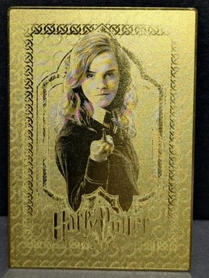 World of Harry Potter 3D Gold Metal Box Topper Trading Card BT2 HERMIONE GRANGER - Image 1 of 4