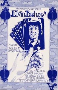 Póster de concierto enmarcado de Elvin Bishop y Willie Nelson - Imagen 1 de 2