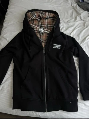 Burberry cotton blend zip up hoodie - Image 1 of 4