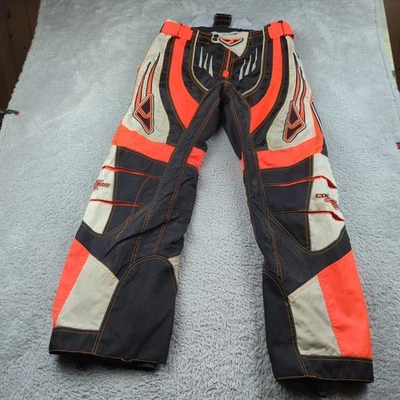 Pantalones FXR Cold Cross Para Hombres Pequeños Naranja Negro Malla Forrados Motocross Bicicleta BMX Foto 1 de 4