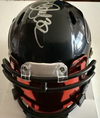 Minicasco firmado por Jamal Anderson Falcons con certificado de autenticidad Beckett Foto 1 de 4