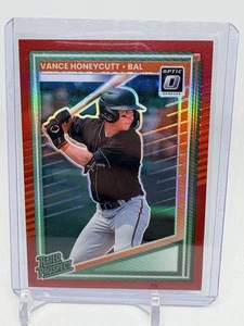 2025 Donruss Optic Vance Honeycutt Rated Prospects Red Prizm /99 (E932) - Picture 1 of 3