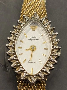 Jules Jurgensen Watch Women's Gold Tone Stainless Steel *needs battery - Picture 1 of 5
