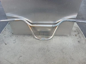 Vintage BMX Handlebar Old School BMX Freestyle Bar Chrome Knurled 2pc 80s 90s - Picture 1 of 6