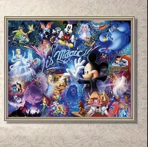 DIY 5D Disney Mickey Mouse Diamond Art Kit 50 X 40cm - Brand New - Picture 1 of 3