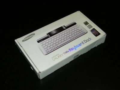 Samsung Galaxy Tab Keyboard Dock Tastatur Model ECR-K10DWE gute Zustand     **15 - Bild 1 von 2
