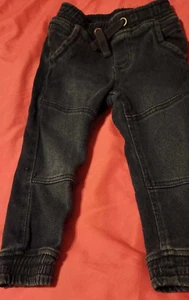 Unisex kids Lupilu lined blue Jeans Size 18-24 months, 4 pockets, stretch waist - Picture 1 of 2