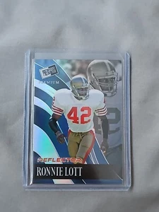 2024 Leaf Press Pass Fútbol Premium Ronnie Lott Azul/20 - Imagen 1 de 2