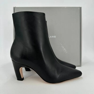 Bota Everlane The Short Banana Heel en Cuero Negro talla 6.5 Tobillo Cremallera Lateral Nueva en Caja Foto 1 de 3