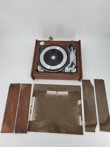 Vintage Dual 1019 Turntable Germany Needs Cartridge Dust Cover Needs Repair - Picture 1 of 18