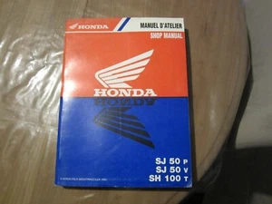 Sehr großes original Werkstatthandbuch Honda SJ 50 P, V und SH 100 T von 1993 - Bild 1 von 10