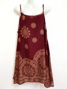 New Women Mini Dress Summer Boho Spaghetti Bohemian Tunics Beach Cover Hippy TD - Imagen 1 de 4