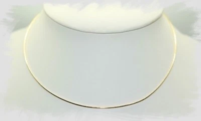 Goldreif Halsreif Omegareif Tondareif - Silber 925 - vergoldet - Stärke 1,25 mm - Bild 1 von 2