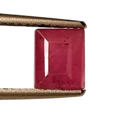 UNHEATED RUBY FACETED BAGUETTE CUT 2.00 CARAT NATURAL LOOSE GEMSTONE 5.5X6.5 MM - Image 1 of 4