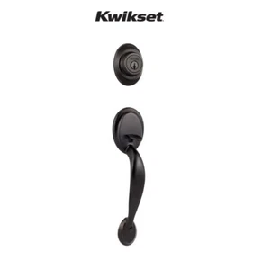 Kwikset Haustürdrückergarnitur Öl Rub Bronze - Bild 1 von 6