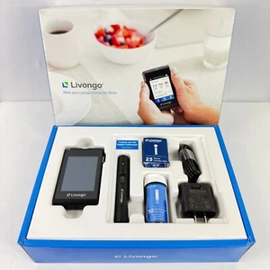 Livongo Blood Glucose Meter Kit BG300 Meter Lancets Test Strips NEW OPEN BOX - Picture 1 of 6