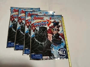 Lot of 4 LARGE AVENGERS SURPRISE PLAY PACKS - Foam Character, Stickers, Poster++ - Picture 1 of 2