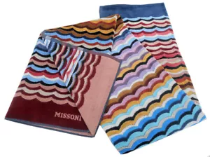 MISSONI HOME TELO MARE BEACH TOWEL STRANDTUCH COTONE VELOUR 100x180cm BEVERLY 14 - Bild 1 von 6