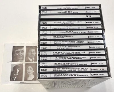 Carl Philipp Emanuel Bach Edition The Apocryphal Bach Cantatas Vol 1-14 CD Set - Image 1 of 3