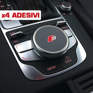 adesivo audi MMI stickers sline autoradio A1 A3 A4 A5 A6 Q5 Q3 S2 S3 RS3 TT LOGO - Imagen 1 de 3