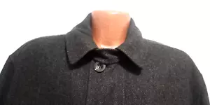 RARE VINTAGE PENDLETON HERRINGBONE DARK BROWN 1OO%WOOL MENS' PEACOAT JACKET XL - Picture 1 of 23