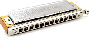 HOHNER Super Chromonica 270 C Tone 270/48X Harmonica Pearwood New - Picture 1 of 8