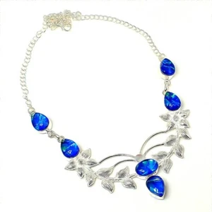 Triplet Opal Gemstone Handmade 925 Sterling Silver Jewelry Necklace Size 18" - Picture 1 of 1