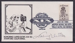 Johnny Unitas, American NFL Quarterback, Pro Football HoF, signed Super Bowl XIX - Picture 1 of 1