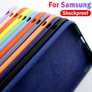 Odporna na wstrząsy płynna silikonowa osłona etui do Samsung S25 S24 S23 S22 Ultra A14 A56 - Zdjęcie 1 z 23