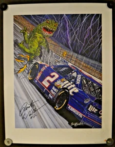 Rusty Wallace Nascar Autographed Monster Slayer 21x27 Poster 248/500 w/COA FO - Picture 1 of 4