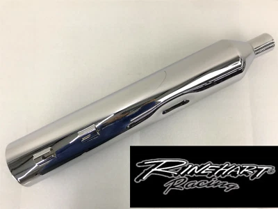DBX45 Rinehart Chrome LEFT Side Replacement Muffler Cannister 17-20 Touring - Image 1 of 4