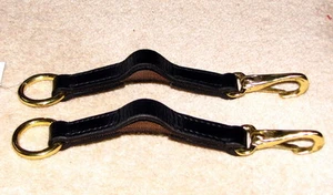 FSS Cuero Flexi Inserto Elástico Flexi Riendas Ayuda Mano Suave LATÓN CLIPS A PRESIÓN - Imagen 1 de 1