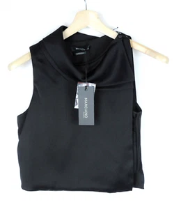 GUESS BY MARCIANO Blusa Mujer XS sin Mangas Capas Forrado Top Corto - Imagen 1 de 9