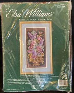 Elsa Williams Rosen und Flieder Nadelspitze Stickset Floral 06412 Neu in Verpackung - Bild 1 von 6