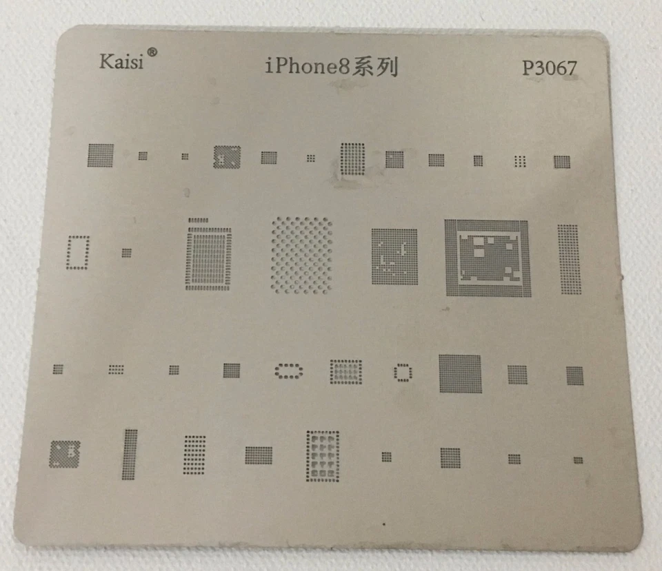 Per iPhone 8 BGA Mobile IC Reballing stencil per iPhone 8 #J1 - Immagine 1 di 1
