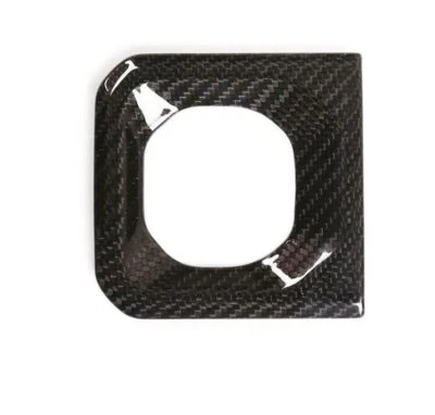 Cubierta de panel de cambio de marchas de fibra de carbono real apta para Land Rover Defender 110 Foto 1 de 4