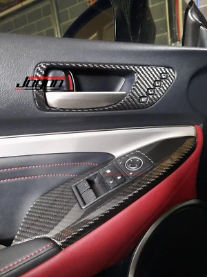 Carbon Window Lift Button Panel Trim For Lexus RC200 RC200t  RC350 RC300 F Sport - Image 1 of 4