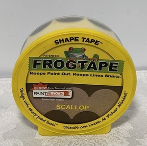 FrogTape Shape Tape SCALLOP Painters Design Decor DIY Paint • 25 yd Roll - Picture 1 of 3