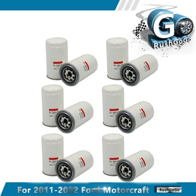 BC3Z-6731-B 12PCS Oil Filters FL2051S For Ford F250 F350 Super Duty 6.7L Diesel - Image 1 of 4