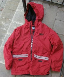 DKNY Donna KaranGirl Hooded  zipper lined windbreakerJacket Long SleeveM  10-12 - Picture 1 of 4