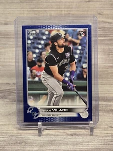 MF 2022 Topps Serie 2 #586 Ryan Vilade AZUL REAL Paralelo Colorado Rockies  - Imagen 1 de 2