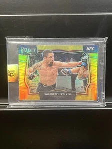 2023 Panini Select UFC ROBERT WHITTAKER Octagonside True Gold Prizm 01/10 - Imagen 1 de 2