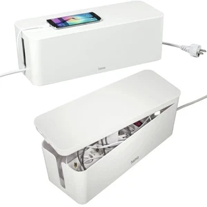 Hama Kabelbox Kabelmanager Kabel-Organizer Ladestation TV PC Büro Schreibtisch - Bild 1 von 12